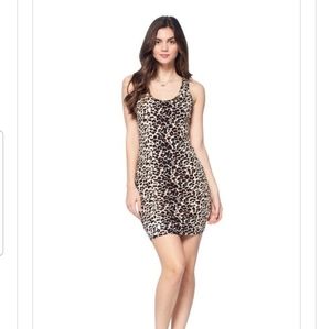 Leopard midi dress